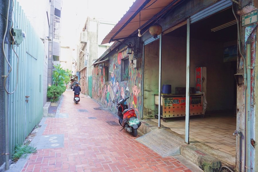 台南中西區景點 新美街彩繪巷 融入在地社區風格 新美街125巷彩繪牆 近赤崁樓