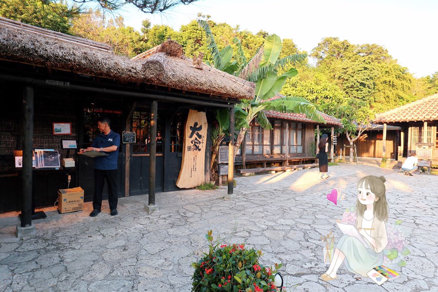 沖繩名護美食【うふやーUFUYA/百年古家/大家】在和式庭院與瀑布邊用餐．琉球歷史老宅．在絕美景觀餐廳享用高級阿古豬料理