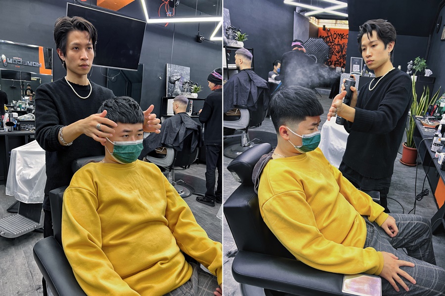 台中男士理髮推薦【HomeComing BarberShop 男士理髮廳】精明一街商圈最帥氣髮廊！男人最專業的造型剪髮！