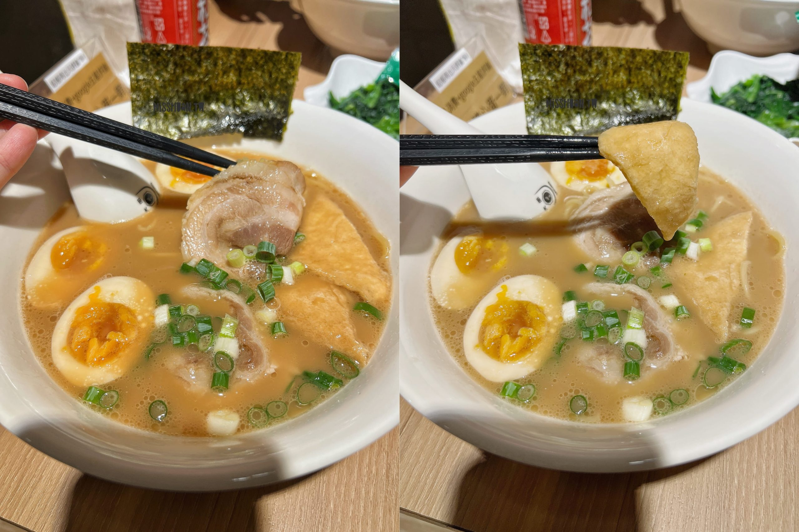 台中太平美食【忍者甲賀拉麵/太平中山店】只要100初就可以吃到啦！百元平價台式拉麵店！評論還送一整顆溏心蛋喔！