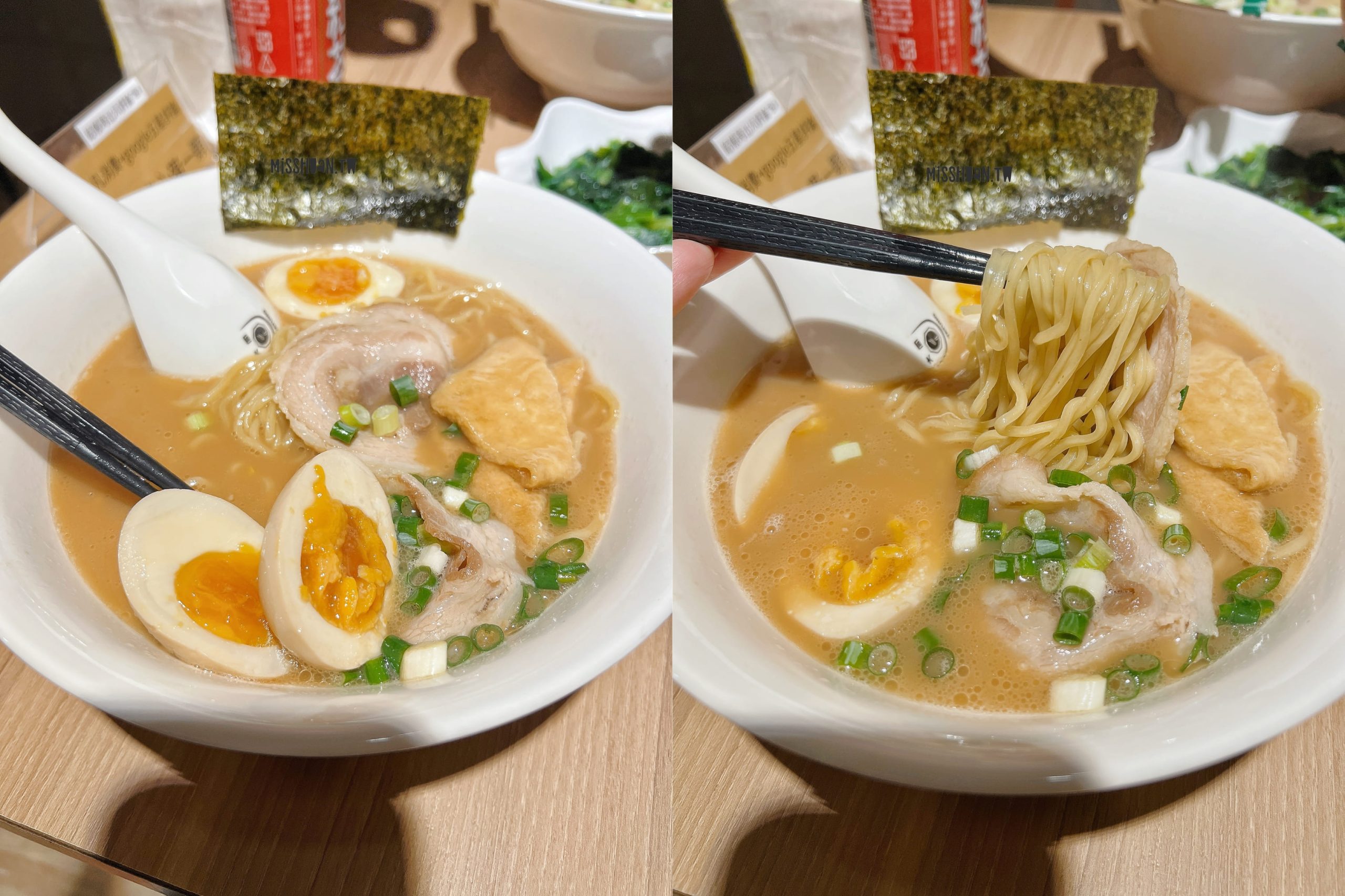 台中太平美食【忍者甲賀拉麵/太平中山店】只要100初就可以吃到啦！百元平價台式拉麵店！評論還送一整顆溏心蛋喔！