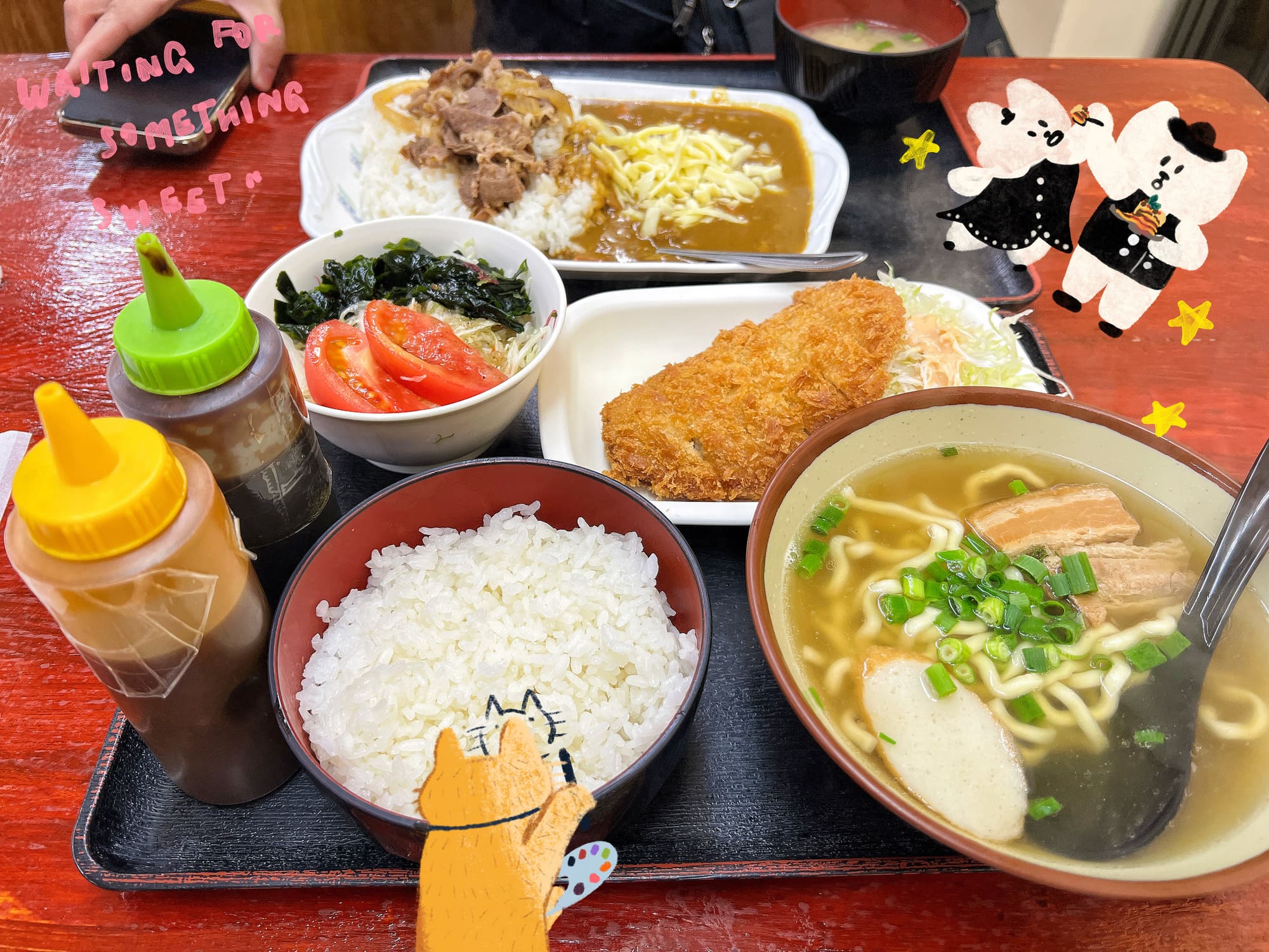 沖繩那霸美食【丼亭Donteiどん亭/國際通安里店】24H的深夜食堂！宵夜早餐都吃爆！平價快速的丼飯定食餐廳！